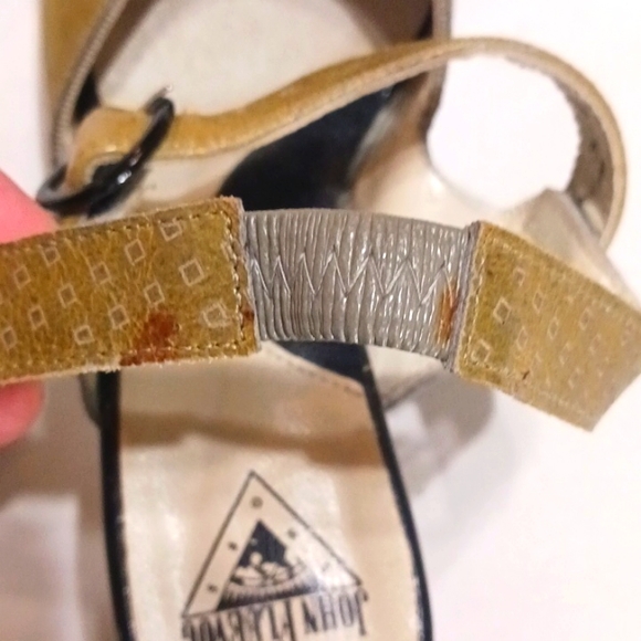 John Fluevog Gold and Black Women's Shoes - Picture 13 of 15